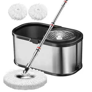 Vật Tư Làm Sạch Spin Magic Mop Với Xô Lau