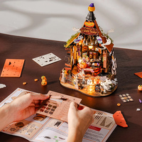 Kit artisanal en bois Robotime Rolife DG186, maison de bonbons hantée, maison miniature 3D en bois à faire soi-même