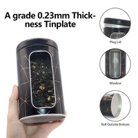 Échantillons Gratuits en Gros, Boîte Ronde Personnalisable en Fer Blanc de Qualité Alimentaire avec Couvercle pour Emballage Cadeau Thé Café OEM ODM