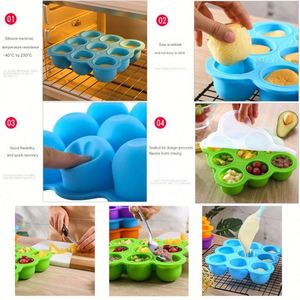 Bandeja de silicona multifunción con forma de corazón y arco de nieve, sin BPA, con tapa de fácil agarre, para alimentos de bebé, accesorios especiales para bolsas. - Product Image 6