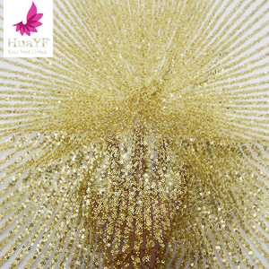 Tela de Encaje de Lujo con <span class=keywords><strong>Lentejuelas</strong></span> y Cuentas <span class=keywords><strong>Verde</strong></span> Esmeralda Brillante, Encaje Pesado con Pedrería para <span class=keywords><strong>Vestido</strong></span> de Novia, Aso Ebi HY2107 - Product Image 5