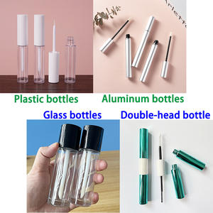 Esencia de pestañas negra mate personalizada Tubo de aluminio vacío Cosméticos para ojos Tubo líquido para el crecimiento de pestañas - Product Image 5