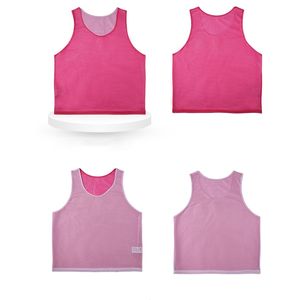 夏季高品质快干网眼运动队可逆双层定制运动足球背心训练运动衫足球围兜 - Product Image 4