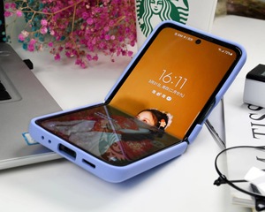 เคสโทรศัพท์ซิลิโคนเหลวที่ยึดแบบห่วงสำหรับ <span class=keywords><strong>Samsung</strong></span> <span class=keywords><strong>Z</strong></span> <span class=keywords><strong>Flip</strong></span> 6 5 <span class=keywords><strong>4</strong></span>กรอบกันกระแทกสำหรับ Moto Razr 50 40 Ultra/Oppo Find N2 Filp - Product Image 5