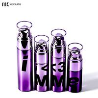 Flacon pompe airless métallique PCR 20ml 30ml 40ml 50ml 20g 30g 40g 50g pour crème anti-âge et emballage de soins de la peau