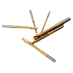High-Speed Steel Saw Tooth Twist Drill Bit 3-8mm Hex Shank Titanium Plated Woodworking Drill Set - Product Image 1