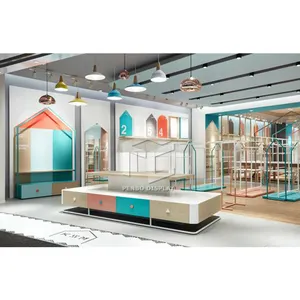 Mode speciale baby winkel interieur kids kleding winkel layout baby kleding display stand voor winkel