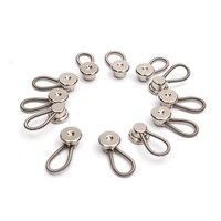 Rallonge de bouton en métal pour pantalons jeans Couture gratuite Col rétractable réglable Chemise élastique Alliage élastique Printemps Jeans