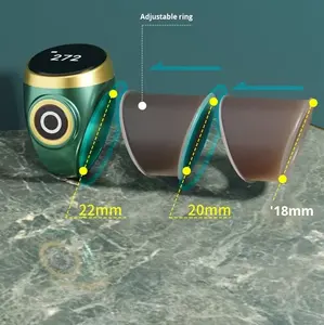 Nouveauté S9 Zikr Ring, compteur visuel électronique, écran tactile, affichage numérique, charge manuelle, intelligent, lumineux - Product Image 3