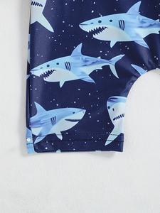 <span class=keywords><strong>Maillot</strong></span> <span class=keywords><strong>de</strong></span> <span class=keywords><strong>bain</strong></span> une pièce respirant pour bébé garçon, imprimé requin <span class=keywords><strong>de</strong></span> dessin animé, vêtements <span class=keywords><strong>de</strong></span> plage - Product Image 4