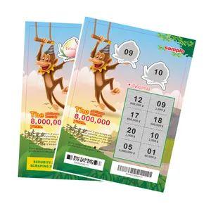 Ticket Lottery Scratch Card Voucher Paper Scratch Off Card Hot Sale Printing Digital Printing OEM Business Card UV Varnishing