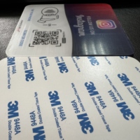 Plaque d'affichage personnalisée en acrylique pour réseaux sociaux Instagram, plaques NFC avec affichage de code QR, avis Google, fréquence NFC 13,56 MHz
