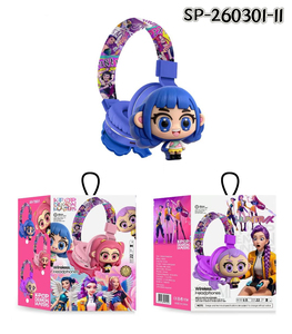 Nouveaux écouteurs sans fil pour enfants K-POP Demon Hunters Cartoon 2026 |   Casque Bluetooth 3D mignon avec micro intégré - Product Image 3