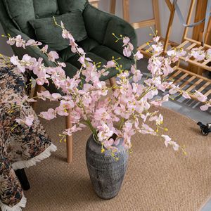 Orquídea Artificial CallaFloral, Color Rosa, Rama Individual, Decoración para Bodas, Estilo INS, Comercio Electrónico Transfronterizo - Product Image 1