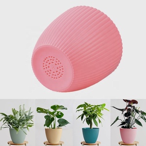 Prix d'usine Pots de plantes ronds en plastique épais pour jardin d'intérieur Conteneurs de <span class=keywords><strong>jardinage</strong></span> décoratifs Pots - Product Image 6