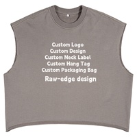 Camiseta sin mangas para hombre, estilo vintage, casual, de verano, streetwear, corte holgado, con cuello corto y borde sin rematar, 100% algodón, transpirable, de secado rápido, para lavar.