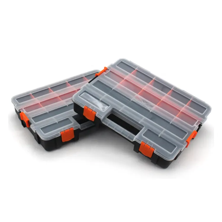 Multi-layer plastic tool box case storage Stackable box