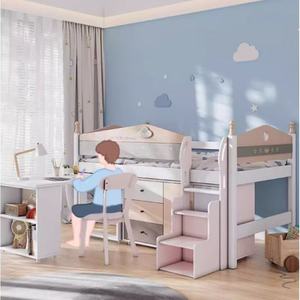 <span class=keywords><strong>Lit</strong></span> <span class=keywords><strong>mezzanine</strong></span> de luxe JINS pour enfants <span class=keywords><strong>avec</strong></span> <span class=keywords><strong>bureau</strong></span> intégré pour garçons <span class=keywords><strong>et</strong></span> filles, mobilier de chambre à coucher - Product Image 3