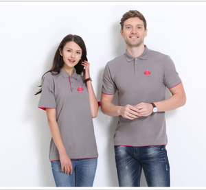 Camiseta de Punto CVC de Algodón de Primera Calidad con Mangas Cortas y Logotipo Personalizado Bordado - Product Image 2