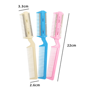 锋利精密的人发剃刀梳子稀疏剃刀带梳子用于带刀片的理发梳子 - Product Image 2