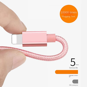 도매 USB 2A 충전 케이블 3 in 1 휴대용 USB-A to 타입-C 마이크로 아이폰 1.2M 케이블 나일론 브레이드 삼성 화웨이용 - Product Image 5