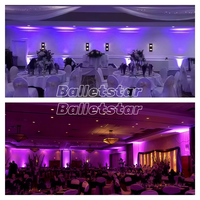 Lumière sans fil par par batterie 3*18w alimentée par batterie LED Uplight RGBWA + UV LED Par Can Stage Lights