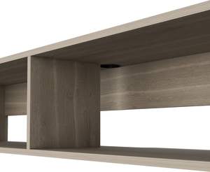<span class=keywords><strong>Meuble</strong></span> TV flottant moderne panneau de bois étagère murale Console multimédia stockage de salon prise de courant utilisation chambre d'hôtel - Product Image 3