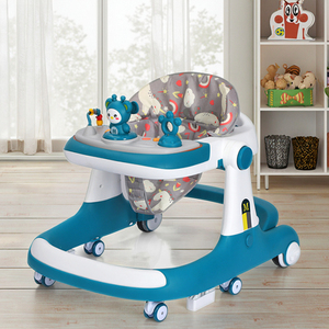 Marchette d'apprentissage 4 en 1 Offre Spéciale pliable pour activités de bébé trotteur multifonction avec roues et musique - Product Image 1