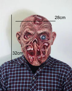 Máscara de Látex de <span class=keywords><strong>Zombie</strong></span> para Cosplay, Tamaño Real, <span class=keywords><strong>Realista</strong></span>, para Disfraces de Halloween, Fiesta de Terror, para Adultos - Product Image 2