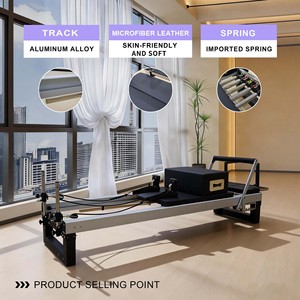 Equipo Profesional de Pilates Reformer Ajustable de Aluminio con Diseño Ecológico y Duradero para Estudios de <span class=keywords><strong>Yoga</strong></span> y Gimnasios - Product Image 2