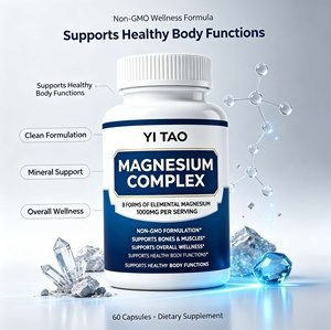 Cápsulas de Magnesio Complejo de Marca Privada 1000mg 8 Formas para Huesos, Músculos y Bienestar OEM 60 Unidades - Product Image 3