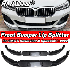 สำหรับ BMW ซีรีส์ 5 G30 M Sport 2021-2022 G30 ชุดแต่งสเกิร์ตหน้า FD Style ชุดแต่งกันชนหน้า สปอยเลอร์ ดิฟฟิวเซอร์ ชุดแต่งตัวถังรถยนต์ อุปกรณ์ตกแต่งรถยนต์ - Product Image 6