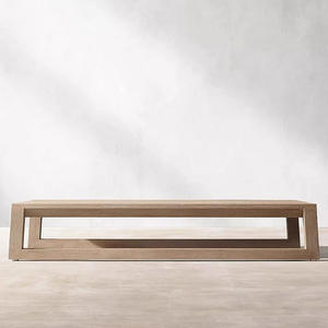 Nouveauté, table basse d'extérieur de luxe, table de centre de jardin en bois de teck design pour le salon - Product Image 1