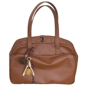 กระเป๋าโท้ทความจุขนาดใหญ่สำหรับผู้หญิงสีน้ำตาลสีทึบกันน้ำปิดซิปกระเป๋าเดินทางเพื่อการพักผ่อนฤดูใบไม้ร่วงปี 2024 - Product Image 5