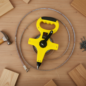 Ruban à mesurer à bobine ouverte, lame en acier inoxydable robuste, pour la mesure des terres - 30m 50m 100m métrique - Product Image 5