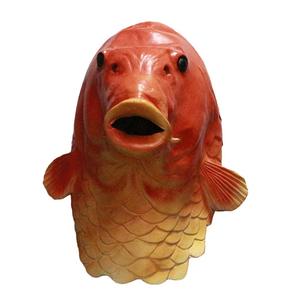 녹색 동물 마스크, tiktok 마스크, 같은 할로윈 녹색 머리 물고기 괴물 머리 라텍스 머리. - Product Image 5