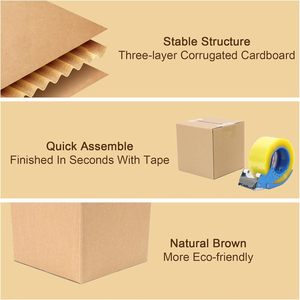 Recyclable Double Wall Corrugated Cardboard <b>Box</b> with Matt Lamination Embossing & Stamping Custom Extra <b>Large</b> <b>Shipping</b> Carton <b>Box</b> - Product Image 3