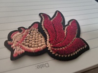 Patchs en chenille personnalisés en gros, thermocollants, broderie écologique pour sacs, chaussures, accessoires, chapeaux, motifs cœur et fleur