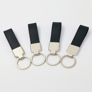 Factory Fashion Car Leather Cheap Key Chains Manufacture Supplier Brand Logo Key <b>Holder</b> Custom Designer PU Leather Keychains - Product Image 6