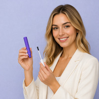 Tubo Morbido in Plastica da 3ml-20ml per Mascara, Personalizzabile con Logo, Confezione Cosmetica con Tappo e Spazzolino per Siero Ciglia e Trucco