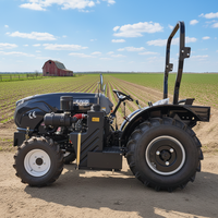 Meilleures ventes : Petit tracteur agricole 4x4 léger et rotatif, 50 CV, pneus tout-terrain, tracteur compact polyvalent pour terres cultivées