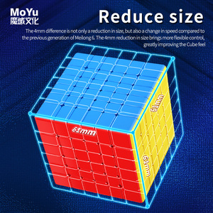 Profesional <span class=keywords><strong>MOYU</strong></span> diseño magnético Cubing aula <span class=keywords><strong>Meilong</strong></span> 6M V2 velocidad cubo mágico Stickerless rompecabezas cubo juguete - Product Image 4