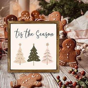 Christmas-themed <b>wall</b> hangings, Christmas trees, wooden photo frames, desktop <b>decorations</b>, home <b>wall</b> <b>decorations</b>. - Product Image 1