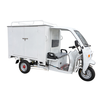 Tricycle électrique express avec caisse de chargement de 1,5 m à 1,6 m, moteur à aimant permanent de 1000 W, camion de livraison à 3 roues, logistique de livraison, capacité maximale de 450 kg
