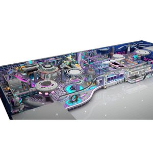 พื้นที่เล่นนุ่มนวลสำหรับเด็กเชิงพาณิชย์ขนาด 1,000 ตร.ม. โครงสร้างสนามเด็กเล่นในร่ม ศูนย์รวมความบันเทิงสำหรับครอบครัว อุปกรณ์สำหรับศูนย์การค้า - Product Image 3