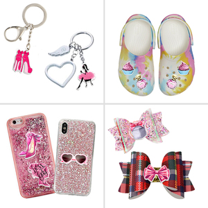 Juego de 9 Piezas de Resina Decorativa Plana para Manualidades, Lazos, Colgantes, Maquillaje, Decoración de Fundas de Teléfono, DIY - Product Image 3