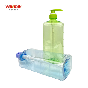 Botol Kosmetik Plastik PET 1000ml Kemasan Kecantikan Perawatan Kulit Tubuh Krim Perawatan Rambut Sampo Tutup Sekrup Desain Datar - Product Image 4