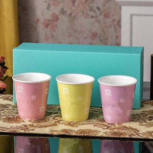 Simple Bone China Anti-Scalding Hand-Held Coffee Cup Disposable <b>Microwave</b> Dishwasher Safe Animal Pattern Gift Box for Back - Product Image 2