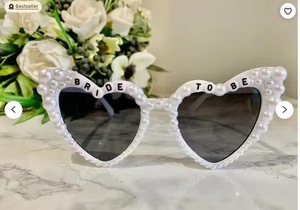 Mariée mariage mariée plage décor pêche coeur lunettes Bling diamant <span class=keywords><strong>perle</strong></span> lettre mode chine <span class=keywords><strong>grossiste</strong></span> lunettes de soleil - Product Image 6