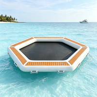 Hamac flottant gonflable DWF de haute qualité, pontons gonflables pour bronzer